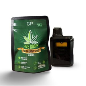 GP 2 GRAMS- Northern Lights Indica 91% LIVE ROSIN all in one vape