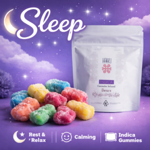 High Dose INDICA Gummy Bears 1000mg total 25mg per piece