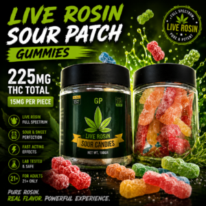 LIVE ROSIN Sour Patch Gummies 225mg THC