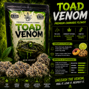 Cafe ZaZa- TOAD VENOM 33% THC hybrid